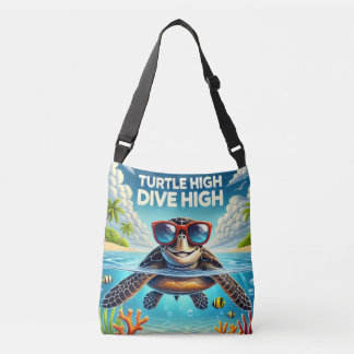 Sac Ajustable Turtle High Dive Artwork Perfect for Turtle Lovers
