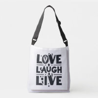 Typographie de Love Laugh Live meilleur cadeau pou