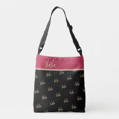 Sac Ajustable Typographie d'or noir XOXO (Dos)