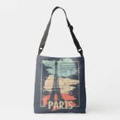 Sac Ajustable Typographie parisienne : affiche Eiffel abstraite. (Dos)
