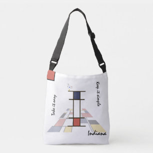 Sac Ajustable Un agréable néoplasticisme Art Monogramme. Lettre 