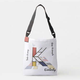 Sac Ajustable Un agréable néoplasticisme Art Monogramme. Lettre 