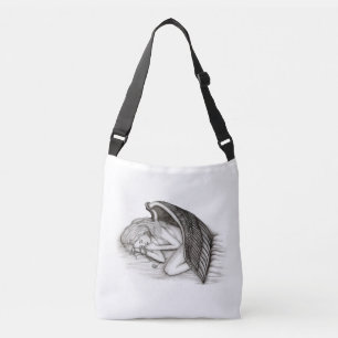 Sac Ajustable Un Angel endormi, noir et blanc
