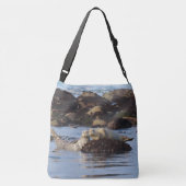 Sac Ajustable Un couple de phoques communs mignons posant (Dos)