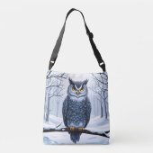 Sac Ajustable Un hibou en hiver (Dos)