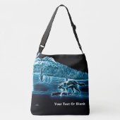 Sac Ajustable Un loup sur la neige (Dos)