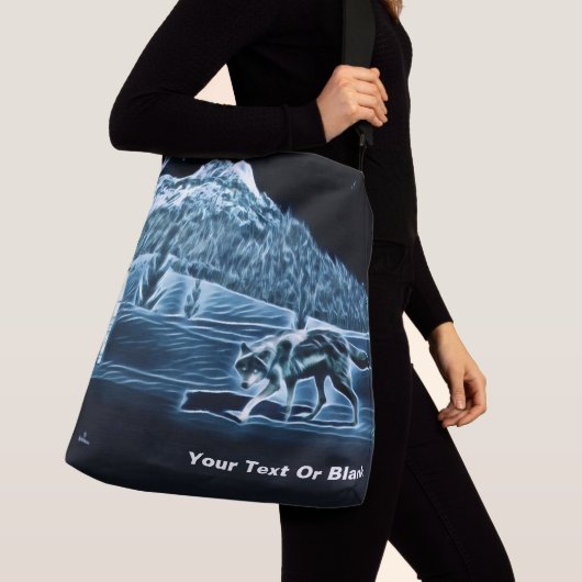 Sac Ajustable Un loup sur la neige (De près)