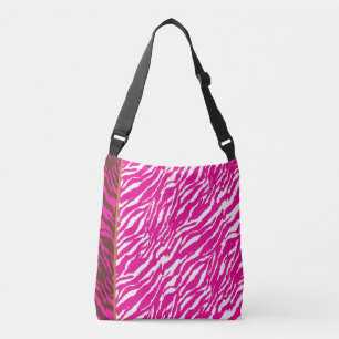 Sac Ajustable Un motif floral complexe en rose et blanc, art