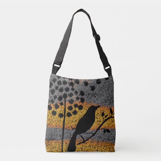 Sac Ajustable Un oiseau parmi les plumes (Devant)