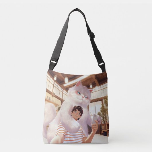 Sac Ajustable Un selfie avec le géant du fluffy (Devant)