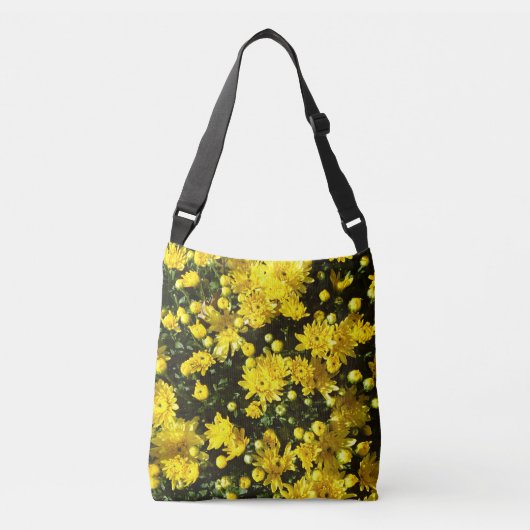 Sac Ajustable Une multitude de chrysanthèmes jaunes (Devant)