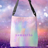 Sac Ajustable Unicorn parties scintillant gouttes rose violet mo