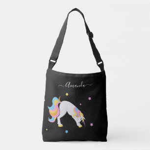 Sac Ajustable Unicorn yoga pose nom noir fun mignon