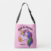 Sac Ajustable Unicorne Gay Texte Personnalisé (Dos)