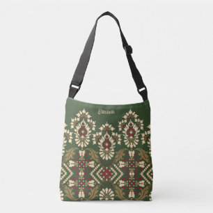 Sac Ajustable Unique Oriental Antique Tapis Vert Kilim Personnal