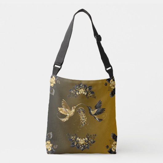 Sac Ajustable Unisson Éthéré Orné Or Nature (Devant)