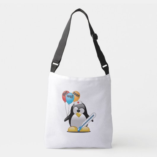 Sac Ajustable Va-t'en bientôt. Infirmière de pingouin. (Devant)