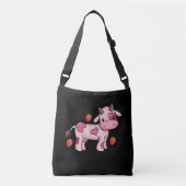 Sac Ajustable Vache de fraise coute de vache rose (Devant)