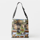 Sac Ajustable Vaches Dans Un Collage Photo, (Dos)