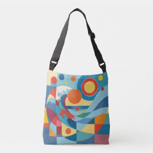 Sac Ajustable Vague océane au lever du soleil