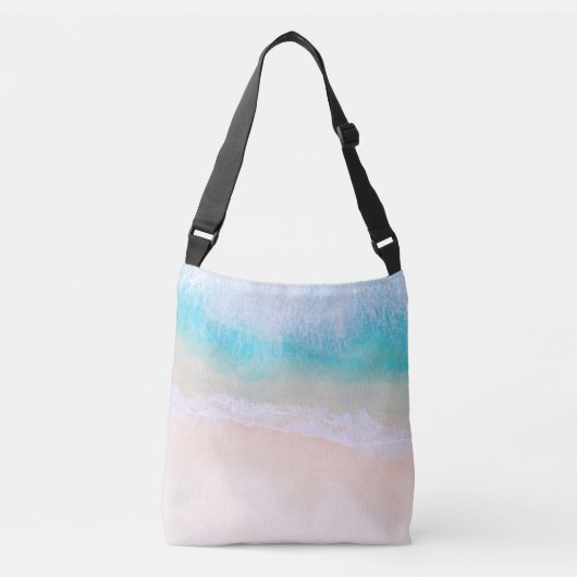 Sac Ajustable Vague, Sable, Citation Motivationnelle De Plage (Devant)