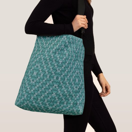 Sac Ajustable Vague turquoise (De près)