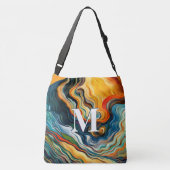 Sac Ajustable Vagues d'art moderne Abstrait (Dos)