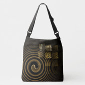 Sac Ajustable Vagues dorées hypnotiques Art abstrait moderne (Devant)