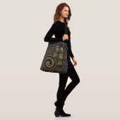 Sac Ajustable Vagues dorées hypnotiques Art abstrait moderne (Sur le modèle)