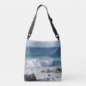 Sac Ajustable Vagues océaniques de Maui, Tropical (Dos)