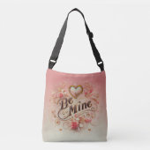 Sac Ajustable Valentine's Day Be Mine Design with Heart, Citatio (Devant)