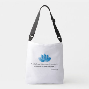 Sac Ajustable Vegan, Veganism, Citation Mahatma Gandhi