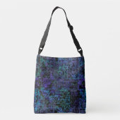 Sac Ajustable veines cybernétiques, en bleu et vert : (Dos)