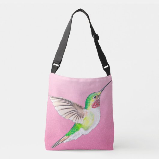 Sac Ajustable Verre rose colibri (Devant)