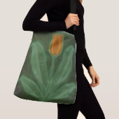 Sac Ajustable Vert avec tulipe jaune (De près)