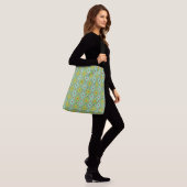 Sac Ajustable Vert Bleu Géométrique Unique (Sur le modèle)