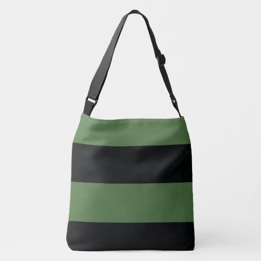 Sac Ajustable Vert foncé et noir Simple Extra Wide Stripes (Dos)
