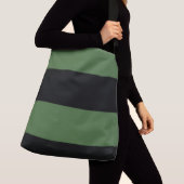 Sac Ajustable Vert foncé et noir Simple Extra Wide Stripes (De près)