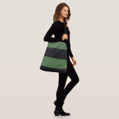 Sac Ajustable Vert foncé et noir Simple Extra Wide Stripes (Sur le modèle)