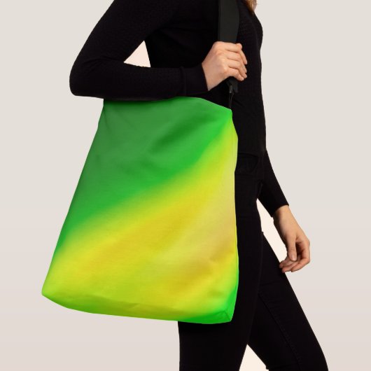 Sac Ajustable Vert Jaune ombre clair de lune Double bande (De près)