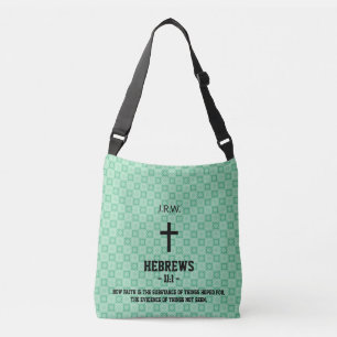 Sac Ajustable Vert Menthe Motif Bible Chapitre Verset Chrétien