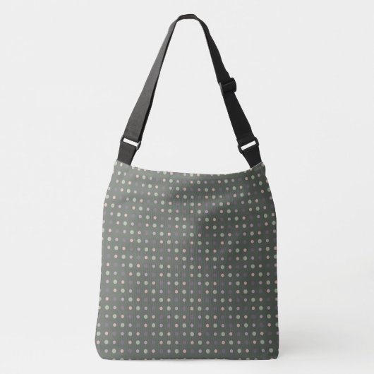 Sac Ajustable Vert, rose, violet, points bleus (Devant)