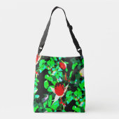 Sac Ajustable vert roses rouges (Dos)