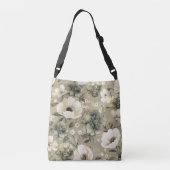 Sac Ajustable Vert Sage Et Floral Crème (Dos)