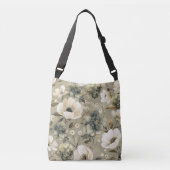 Sac Ajustable Vert Sage Et Floral Crème (Devant)