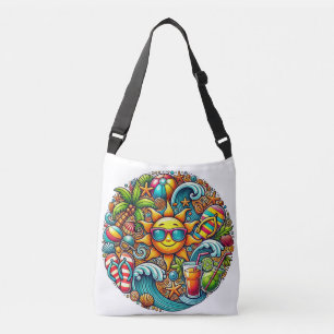 Sac Ajustable Vibes Ensoleillées Plage Tropicale