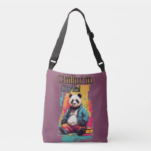 Sac Ajustable Vibes Panda animées Illustration amusante