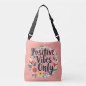 Sac Ajustable Vibes Positives Uniquement Conception De Wreath Fl (Devant)