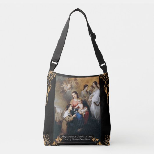 Sac Ajustable Vierge et enfant avec Saint Rose (Devant)