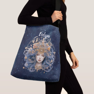 Sac Ajustable Vigro double face signe personnalisé texte bleu mo